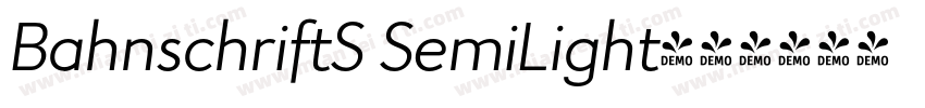 BahnschriftS SemiLight字体转换